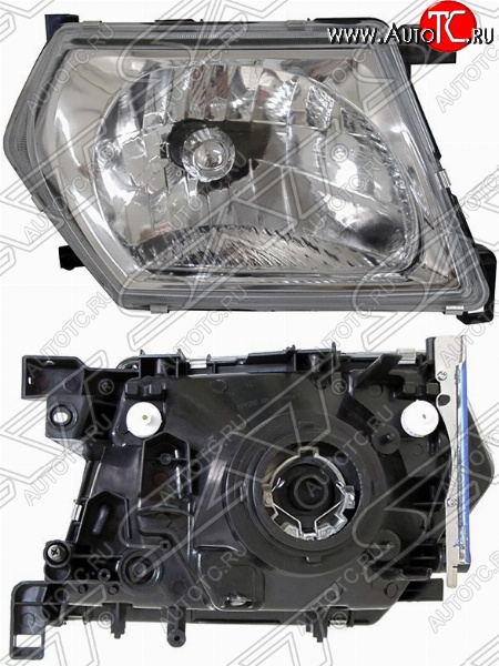 4 399 р. Правая фара передняя SAT (евросвет)  Nissan Patrol  5 (2001-2004) Y61 1-ый рестайлинг  с доставкой в г. Кемерово
