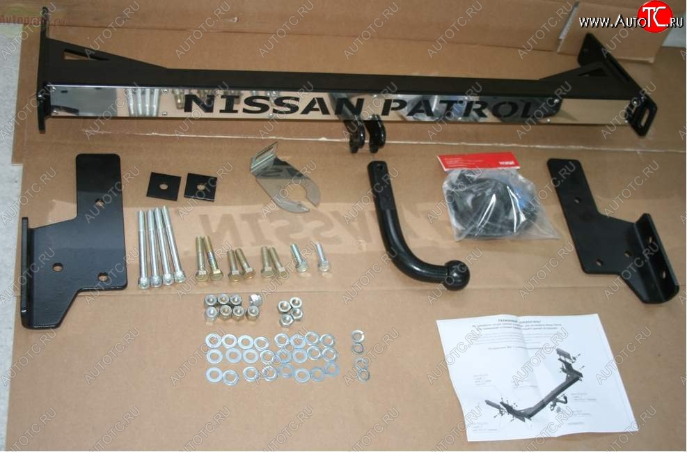 9 089 р. Фаркоп Souz-96 Nissan Patrol 5 Y61 2-ой рестайлинг (2004-2010)  с доставкой в г. Кемерово