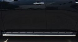 14 999 р. Защита порогов из круглой трубы диаметром 42 мм (рестайлинг) SLITKOFF  Nissan Patrol  6 (2010-2014) Y62 дорестайлинг  с доставкой в г. Кемерово. Увеличить фотографию 2