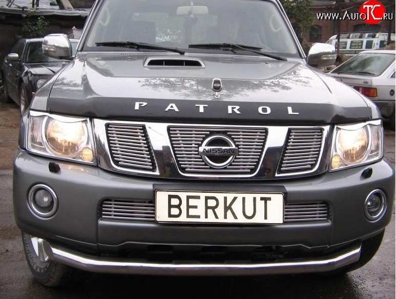 6 299 р. Декоративная вставка решетки радиатора Berkut Nissan Patrol 5 Y61 2-ой рестайлинг (2004-2010)  с доставкой в г. Кемерово