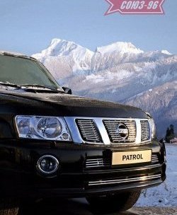 Декоративные элементы воздухозаборника Souz-96 (d10) (рестайлинг). Nissan Patrol  5 (2004-2010) Y61 2-ой рестайлинг