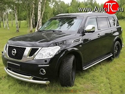 34 149 р. Накладки на колёсные арки Safary Nissan Patrol 6 Y62 дорестайлинг (2010-2014) (Неокрашенные)  с доставкой в г. Кемерово