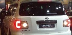 20 499 р. Накладка на заднюю дверь автомобиля Impul Nissan Patrol 6 Y62 дорестайлинг (2010-2014)  с доставкой в г. Кемерово. Увеличить фотографию 3