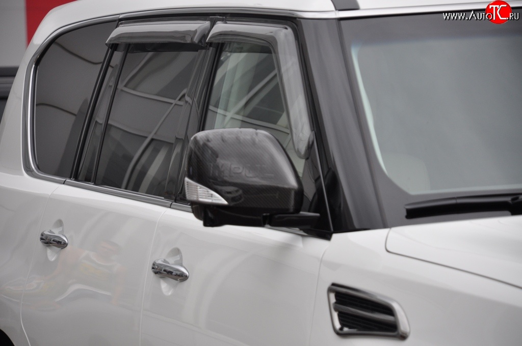 22 749 р. Накладки на зеркала Impul Nissan Patrol 6 Y62 дорестайлинг (2010-2014) (Неокрашенные)  с доставкой в г. Кемерово