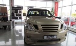 64 549 р. Накладка на передний бампер Impul Nissan Patrol 6 Y62 дорестайлинг (2010-2014) (Неокрашенная)  с доставкой в г. Кемерово. Увеличить фотографию 12