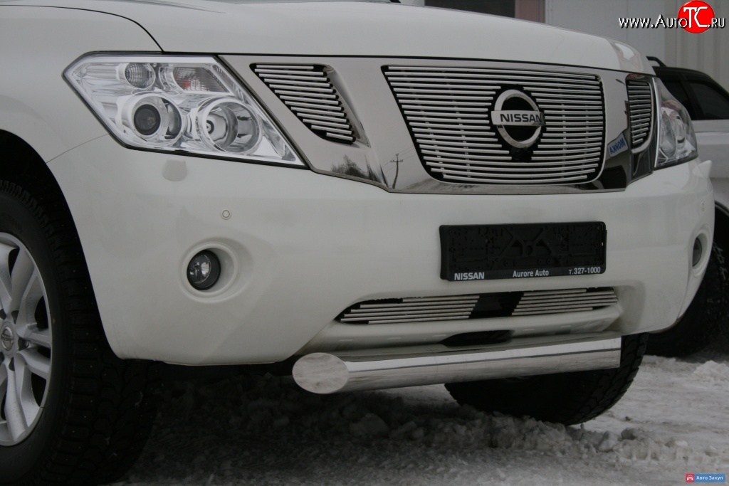 3 999 р. Декоративная вставка воздухозаборника Berkut Nissan Patrol 6 Y62 дорестайлинг (2010-2014)  с доставкой в г. Кемерово