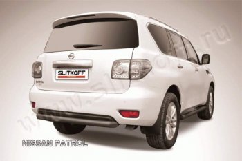 Защита задняя Slitkoff Nissan Patrol  6 (2010-2014) Y62 дорестайлинг