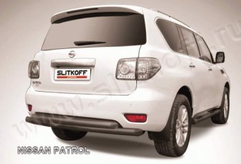 Защита задняя Slitkoff Nissan Patrol  6 (2010-2014) Y62 дорестайлинг