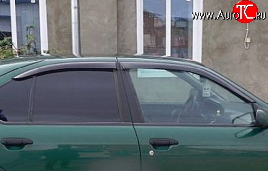 1 059 р. Комплект дефлекторов окон (ветровиков) 4 шт. Russtal Nissan Primera седан P11 дорестайлинг (1995-2000)  с доставкой в г. Кемерово