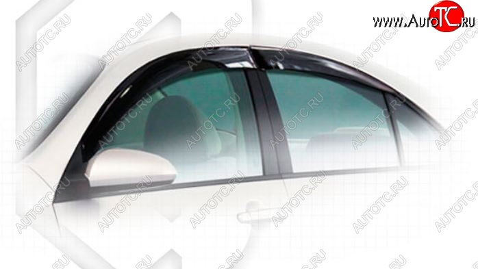 1 999 р. Дефлектора окон CA-Plastiс  Nissan Primera  3 седан (2001-2008) P12 (Classic полупрозрачный, Без хром.молдинга)  с доставкой в г. Кемерово