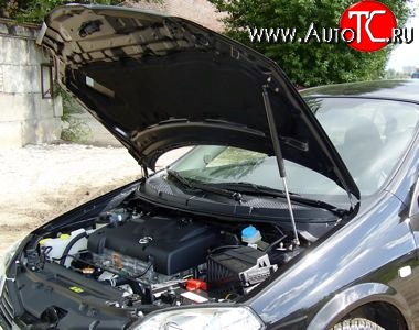 2 969 р. Упор капота Sport  Nissan Primera ( 3 седан,  3 универсал) (2001-2008) P12, P12 (с кронштейном)  с доставкой в г. Кемерово
