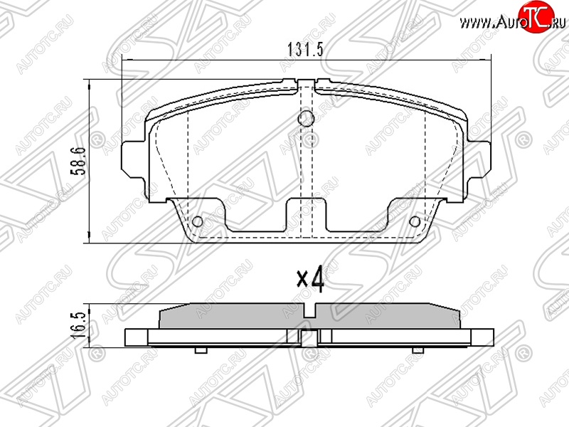 1 199 р. Колодки тормозные SAT (передние, 1.6/1.8)  Nissan Primera ( 3 седан,  3 универсал) - Tino  с доставкой в г. Кемерово