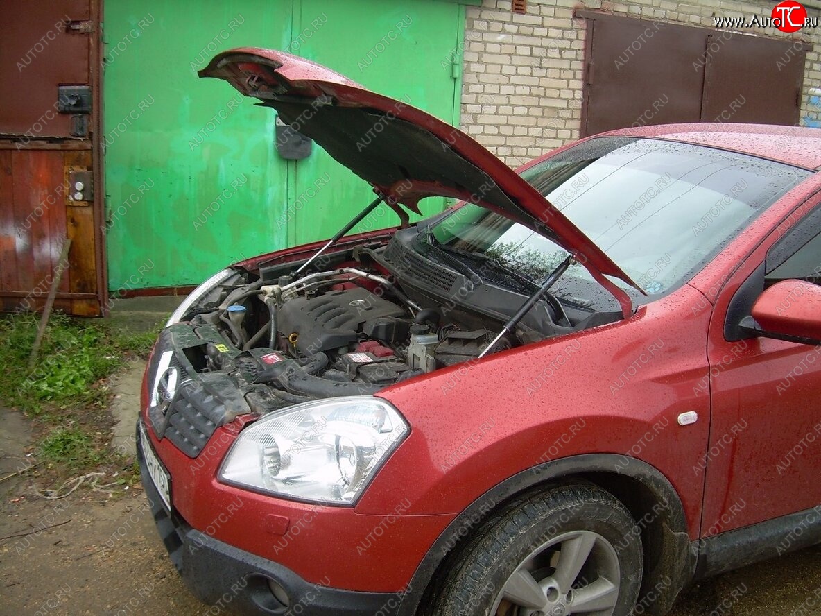 2 049 р. Упоры капота Russtal Nissan Qashqai 1 J10 рестайлинг (2010-2013)  с доставкой в г. Кемерово
