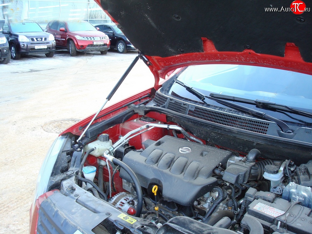 2 969 р. Упор капота Sport  Nissan Qashqai  1 (2007-2010) дорестайлинг  с доставкой в г. Кемерово