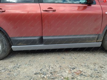 3 479 р. Накладка на порог Городская Легенда Nissan Qashqai 1 J10 рестайлинг (2010-2013) (левый)  с доставкой в г. Кемерово. Увеличить фотографию 3