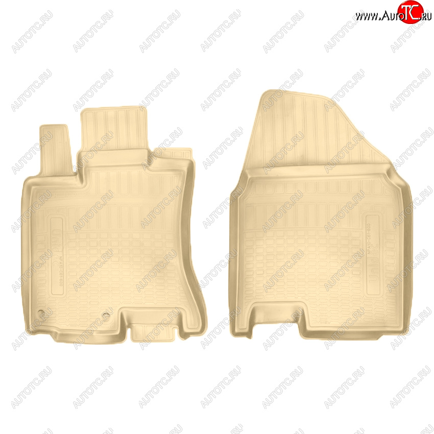 1 779 р. Коврики салона Norplast Unidec (передние)  Nissan Qashqai  1 (2007-2013) дорестайлинг, J10 рестайлинг (Цвет: бежевый)  с доставкой в г. Кемерово