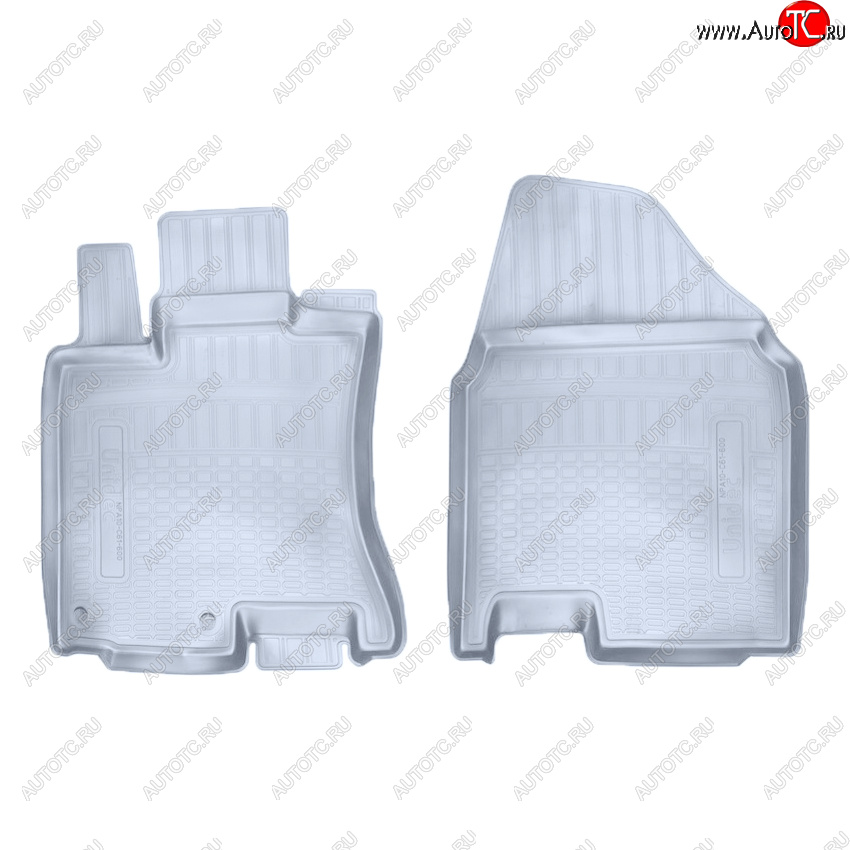 1 779 р. Коврики салона Norplast Unidec (передние)  Nissan Qashqai  1 (2007-2013) дорестайлинг, J10 рестайлинг (Цвет: серый)  с доставкой в г. Кемерово
