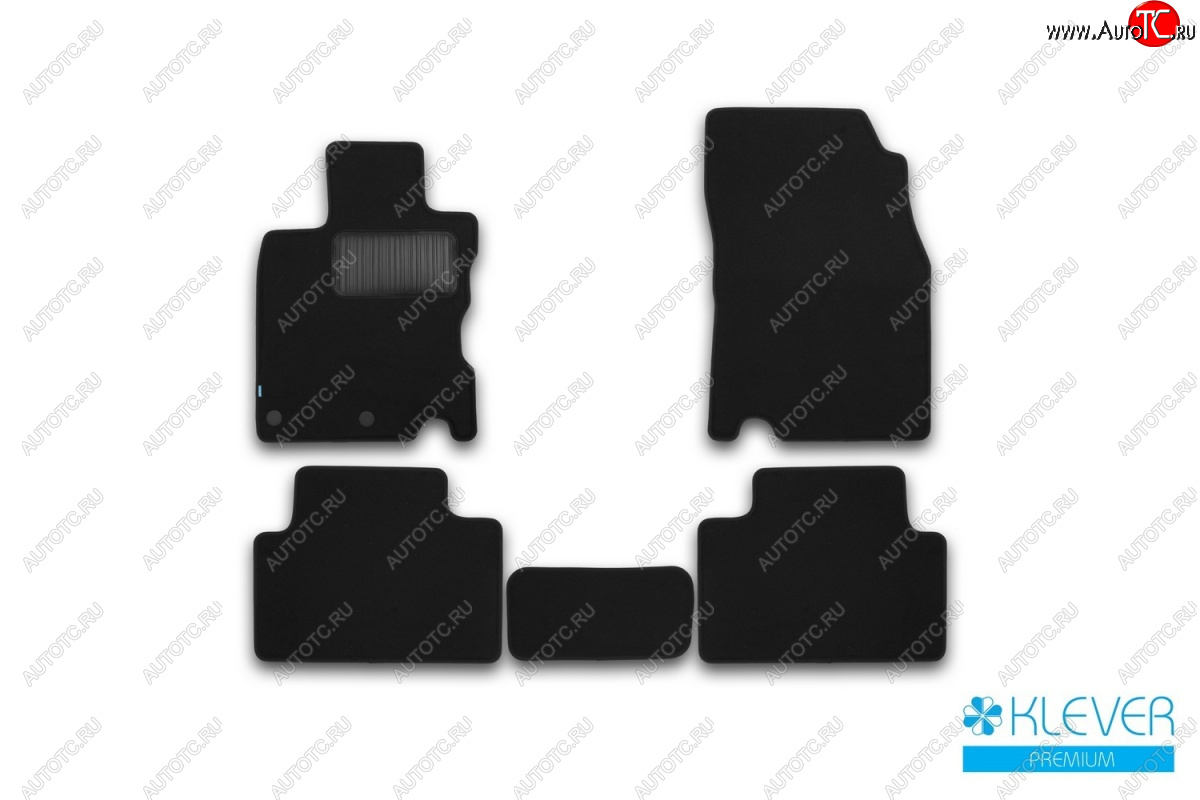 9 549 р. Текстильные коврики салона Klever Premium (сборка ЕВ)  Nissan Qashqai  2 (2013-2019) J11 дорестайлинг (Черные)  с доставкой в г. Кемерово