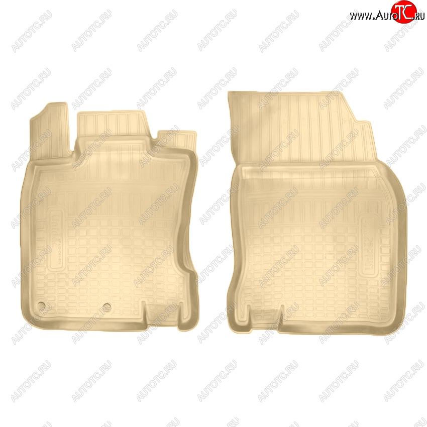 1 899 р. Коврики салона Norplast Unidec (передние) Nissan Qashqai 2 J11 дорестайлинг (2013-2019) (Цвет: бежевый)  с доставкой в г. Кемерово