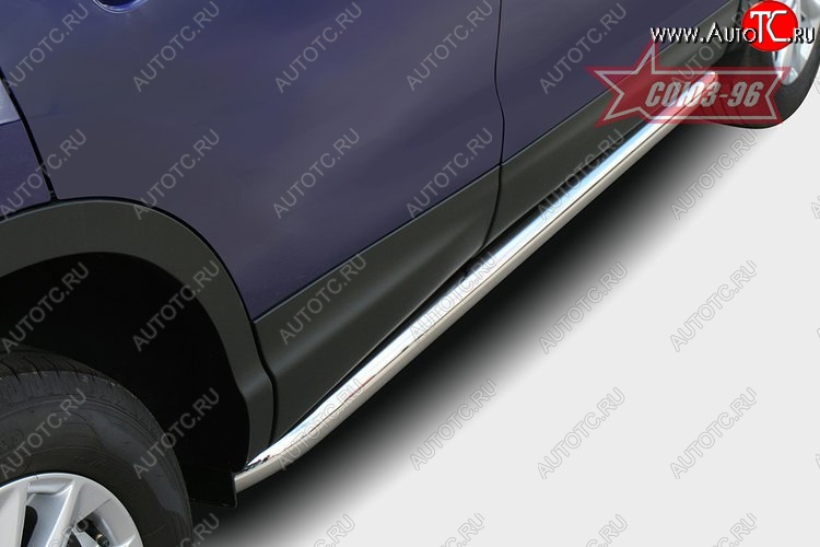 2 564 р. Защита порогов Souz-96 (d60) Nissan Qashqai 2 J11 дорестайлинг (2013-2019)  с доставкой в г. Кемерово