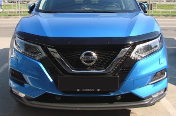 3 299 р. Дефлектор капота SIM  Nissan Qashqai  2 (2017-2022) J11 рестайлинг  с доставкой в г. Кемерово. Увеличить фотографию 2
