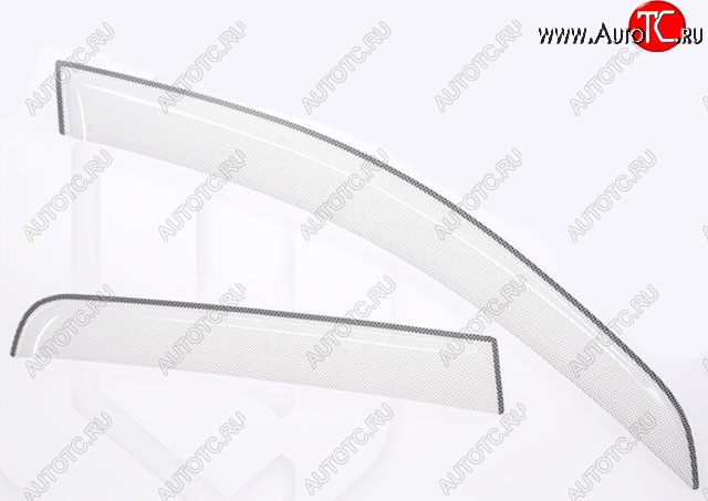 2 199 р. Дефлектор капота CA-Plastiс exclusive Nissan Qashqai +2 1 J10 дорестайлинг (2008-2010) (Шелкография белая, Без хром.молдинга)  с доставкой в г. Кемерово