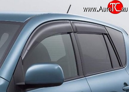 999 р. Комплект дефлекторов окон (ветровиков) 4 шт. Russtal Nissan Qashqai +2 1 J10 дорестайлинг (2008-2010)  с доставкой в г. Кемерово