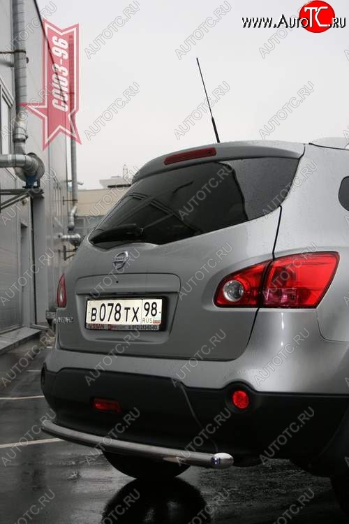 8 099 р. Защита заднего бампера Souz-96 (d60) Nissan Qashqai +2 1 J10 дорестайлинг (2008-2010)  с доставкой в г. Кемерово