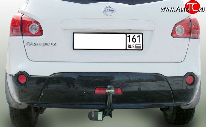 7 499 р. Фаркоп Лидер Плюс Nissan Qashqai +2 1 J10 дорестайлинг (2008-2010) (Без электропакета)  с доставкой в г. Кемерово