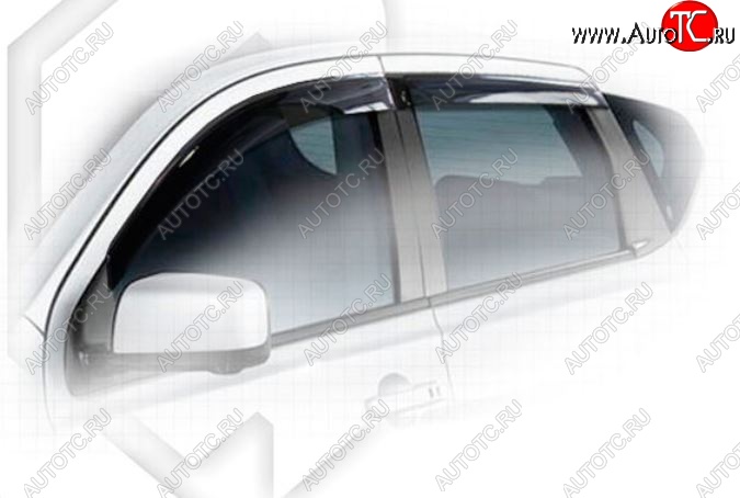 1 999 р. Дефлектора окон CA-Plastiс Nissan Qashqai 1 J10 рестайлинг (2010-2013) (Classic полупрозрачный, Без хром.молдинга, Крепление только на скотч)  с доставкой в г. Кемерово