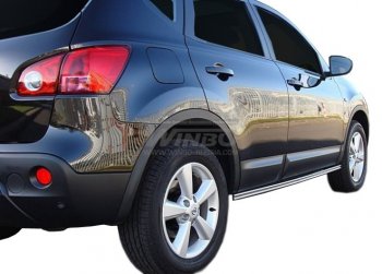Защита кузовного порога WINBO (нержавейка) Nissan Qashqai  1 (2007-2013) дорестайлинг, J10 рестайлинг