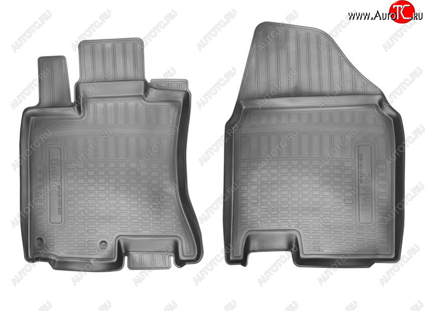 1 469 р. Комплект ковриков в салон Norplast Unidec (передние) Nissan Qashqai 1 J10 рестайлинг (2010-2013) (Цвет: черный)  с доставкой в г. Кемерово