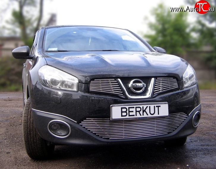 6 299 р. Декоративная вставка воздухозаборника Berkut Nissan Qashqai 1 J10 рестайлинг (2010-2013)  с доставкой в г. Кемерово