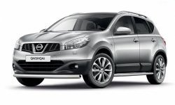 Одинарная защита переднего бампера диаметром 63 мм Petroil Tuning Nissan Qashqai  1 (2010-2013) J10 рестайлинг (Нержавеющая полированная сталь)
