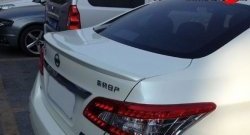 2 699 р. Лип спойлер M-VRS Nissan Sentra 7 B17 (2014-2017) (Неокрашенный)  с доставкой в г. Кемерово. Увеличить фотографию 4