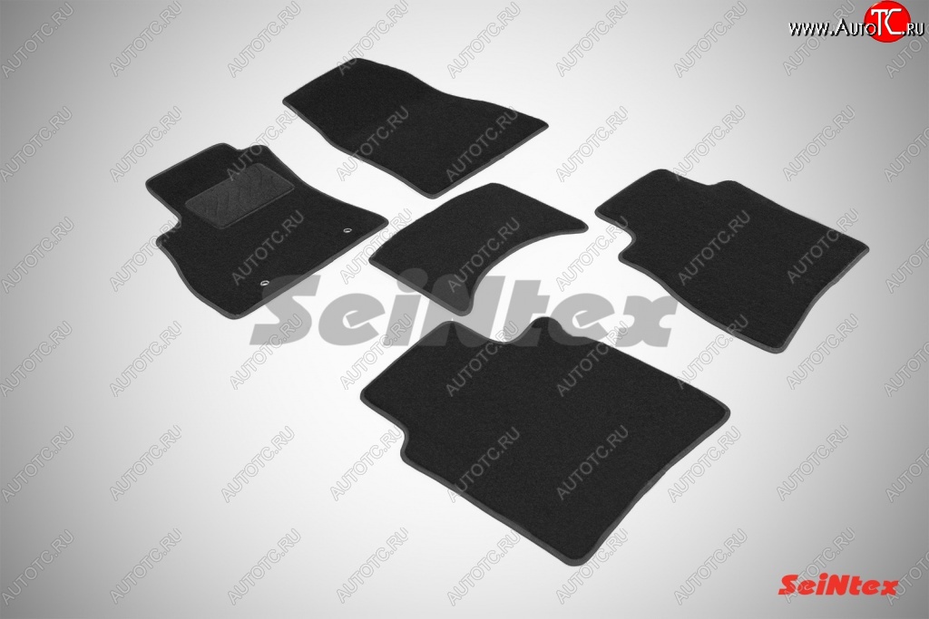 2 999 р. Износостойкие коврики в салон SeiNtex Premium LUX 4 шт. (ворсовые)  Nissan Sentra  7 (2014-2017) B17  с доставкой в г. Кемерово