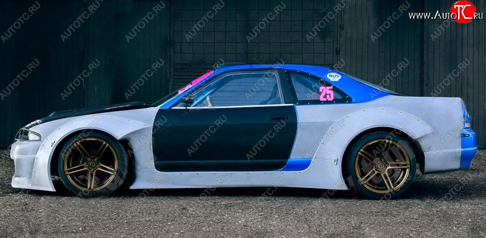 21 799 р. Пороги накладки Rocket Banny  Nissan Skyline  R33 (1993-1998) (Неокрашенные)  с доставкой в г. Кемерово