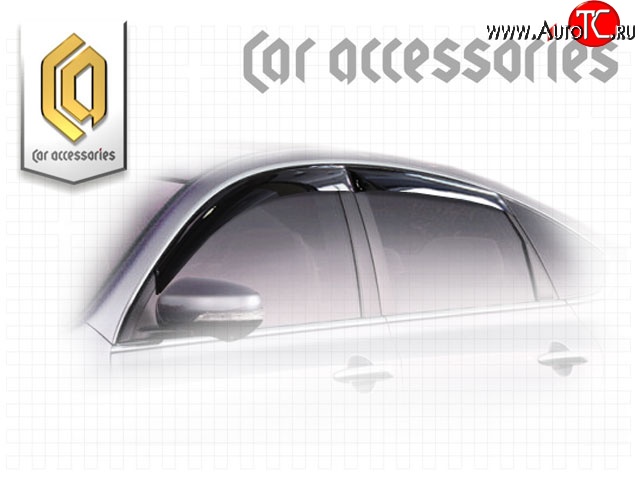 2 799 р. Комплект дефлекторов окон CA Plastic Nissan Teana 2 J32 дорестайлинг (2008-2011) (Classic полупрозрачный, Без хром.молдинга)  с доставкой в г. Кемерово