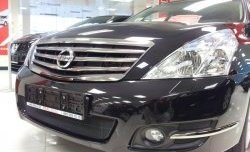 1 469 р. Сетка на бампер Russtal (черная) Nissan Teana 2 J32 дорестайлинг (2008-2011)  с доставкой в г. Кемерово. Увеличить фотографию 1