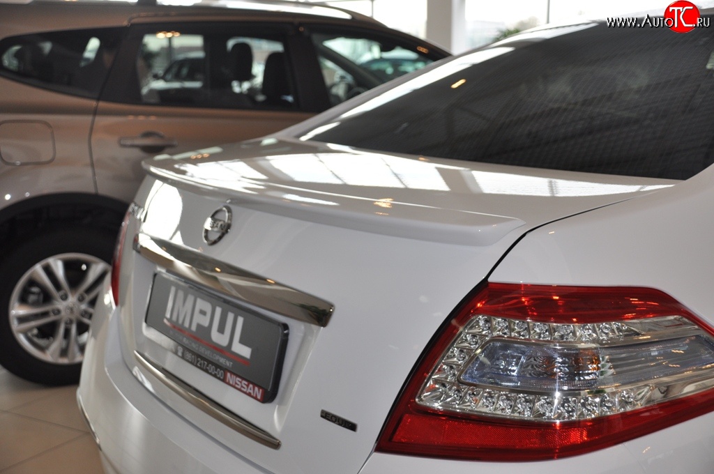 4 999 р. Лип спойлер Impul Nissan Teana 2 J32 дорестайлинг (2008-2011) (Неокрашенный)  с доставкой в г. Кемерово