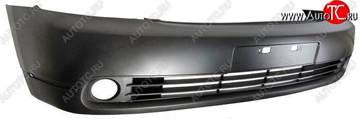 5 999 р. Бампер стандартный (под круглые туманки) SAT Nissan Teana 1 J31 дорестайлинг (2003-2005) (Неокрашенный)  с доставкой в г. Кемерово