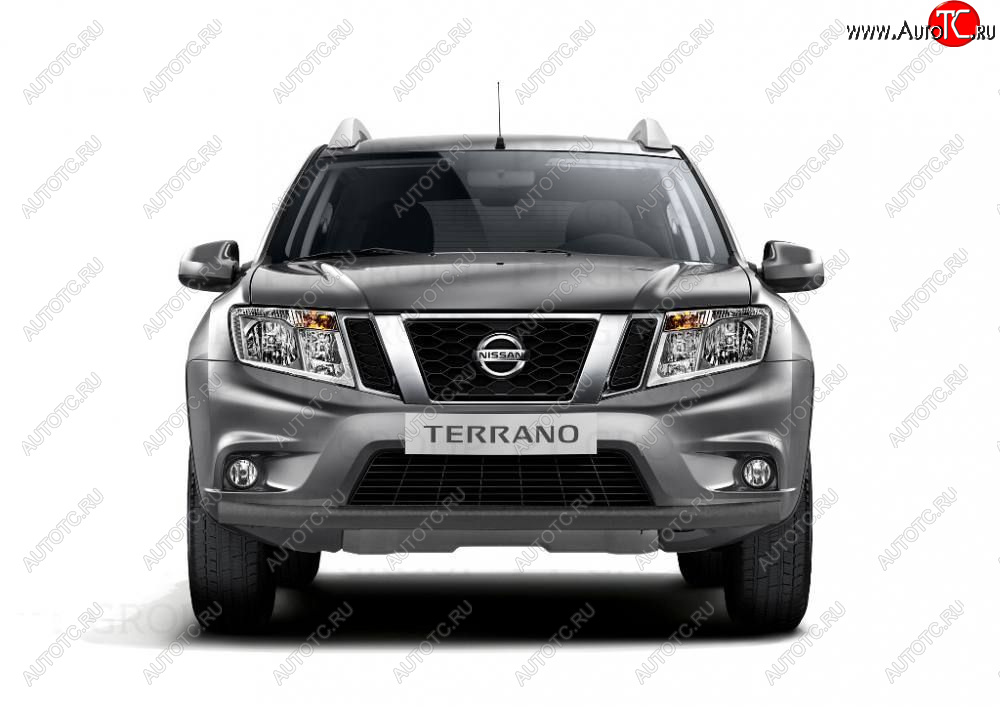 4 349 р. Защита переднего бампера (одинарная, Ø63) Petroil Tuning  Nissan Terrano  D10 (2013-2022), Renault Duster  HS (2015-2021) (черный (Шагрень))  с доставкой в г. Кемерово