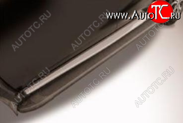 13 349 р. Алюминиевые порожки для ног Slitkoff  Nissan Terrano  D10 (2013-2022) дорестайлинг, рестайлинг (❞Optima Black❝)  с доставкой в г. Кемерово