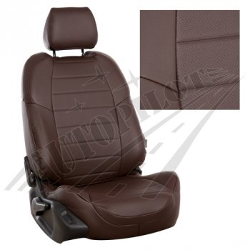 Чехлы сидений AUTOPILOT Экокожа (ЗС 40/60) Nissan Terrano  D10 (2016-2022), Renault Duster  HS (2015-2021) (Шоколад + Шоколад)