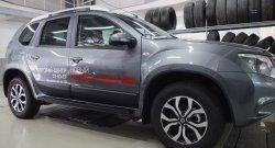 4 099 р. Накладки дверей RA (комплект) Nissan Terrano D10 дорестайлинг (2013-2016) (Поверхность шагрень)  с доставкой в г. Кемерово. Увеличить фотографию 3