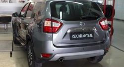 1 099 р. Накладка защитная на задний бампер RA  Nissan Terrano  D10 (2013-2022) дорестайлинг, рестайлинг  с доставкой в г. Кемерово. Увеличить фотографию 6