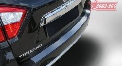 1 574 р. Накладка на задний бампер Souz-96  Nissan Terrano  D10 (2013-2022) дорестайлинг, рестайлинг  с доставкой в г. Кемерово. Увеличить фотографию 2