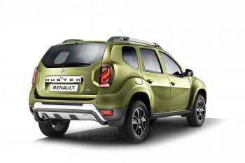 15 899 р. Порожки для ног из трубы Ø51 с алюминиевой площадкой Petroil Tuning Эстонец  Nissan Terrano  D10 (2013-2022), Renault Duster  HS (2010-2021) (Черный (Шагрень))  с доставкой в г. Кемерово. Увеличить фотографию 3