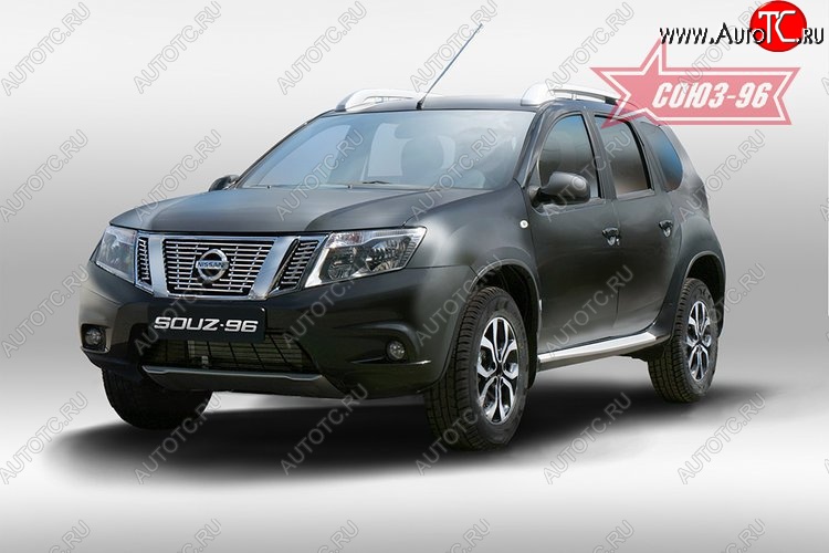 4 994 р. Декоративные элементы решетки радиатора Souz-96 (d10) Nissan Terrano D10 дорестайлинг (2013-2016)  с доставкой в г. Кемерово