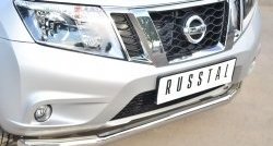 13 249 р. Одинарная защита переднего бампера диаметром 63 мм SLITKOFF  Nissan Terrano  D10 (2013-2022) дорестайлинг, рестайлинг  с доставкой в г. Кемерово. Увеличить фотографию 2